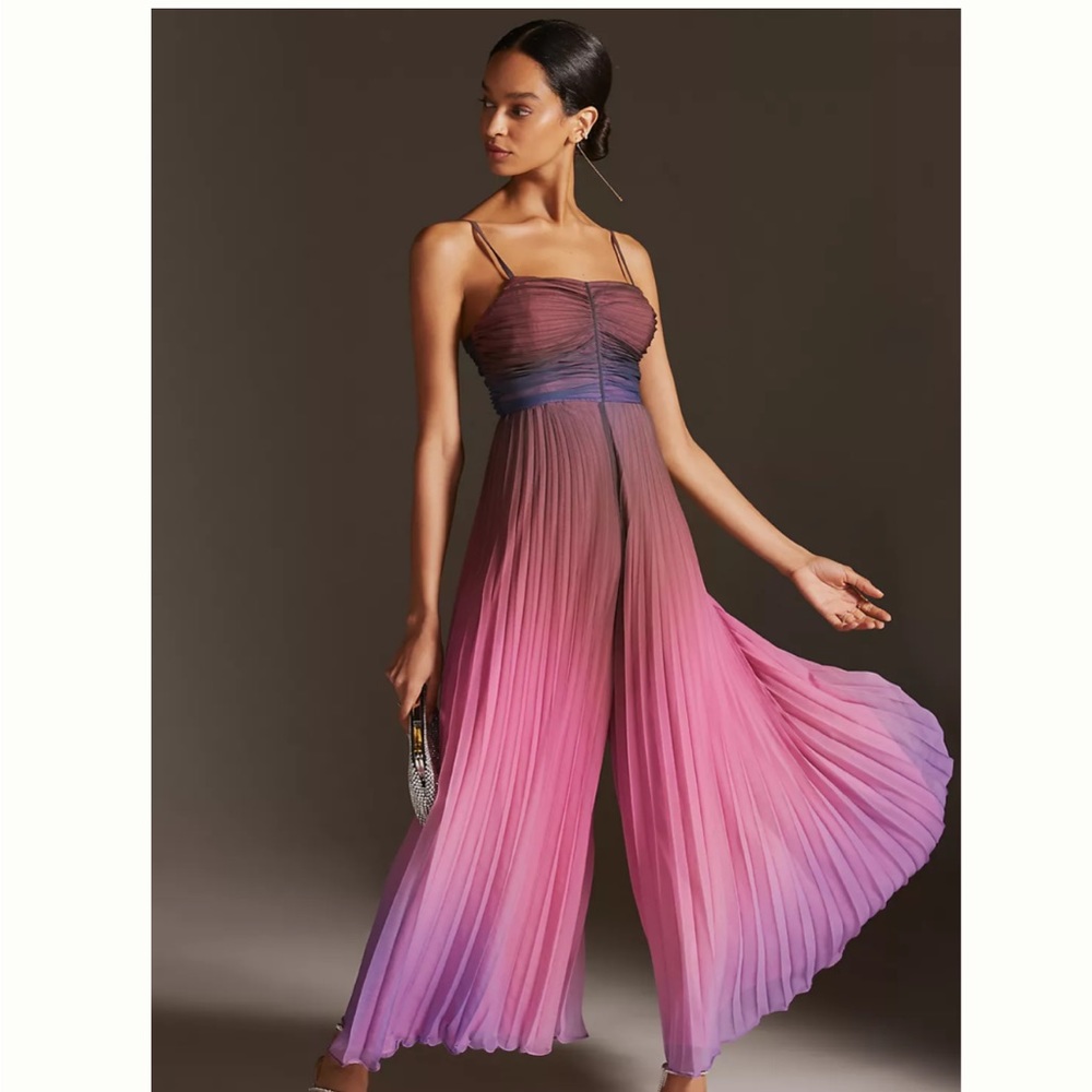 Ranna Gill pleated tie-back jumpsuit